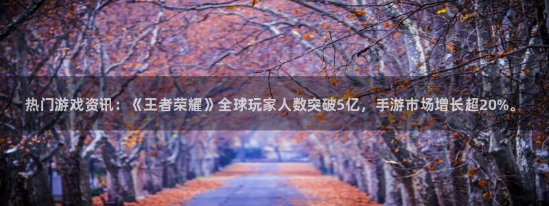 长征娱乐平台官网注册：热门游戏资讯：《王者荣耀》全球玩家人数